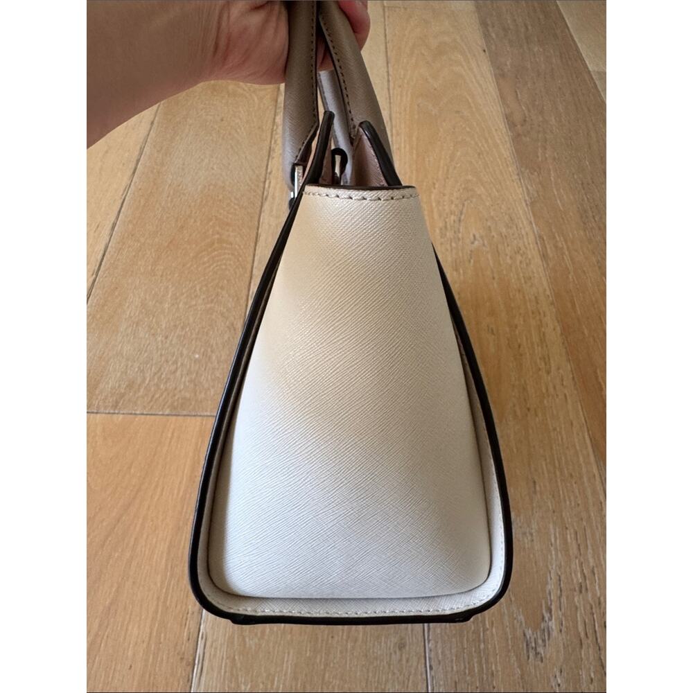 Michael Kors Selma Satchel Blush Pink Colorblock Saffiano Leather Like New - Picture 6 of 10
